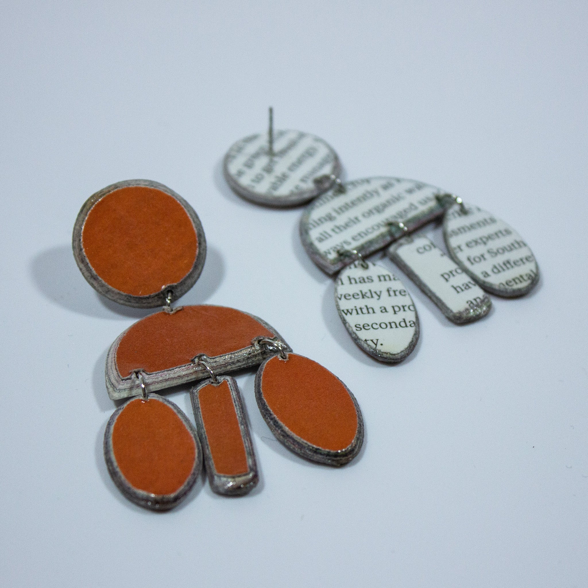 Nesta Layered Earrings - NLE orange - Uneeka